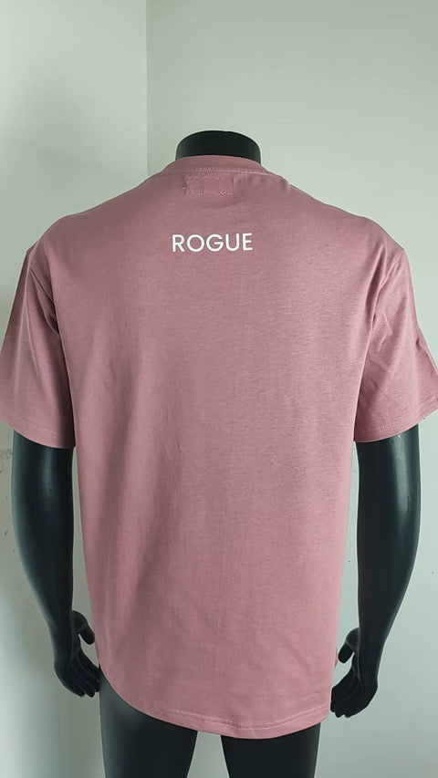 Micro R tee - dusty pink