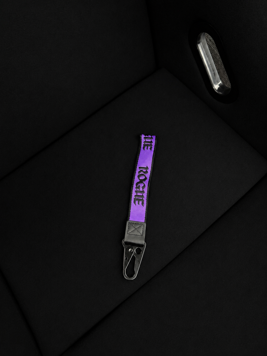 Purple wrist strap