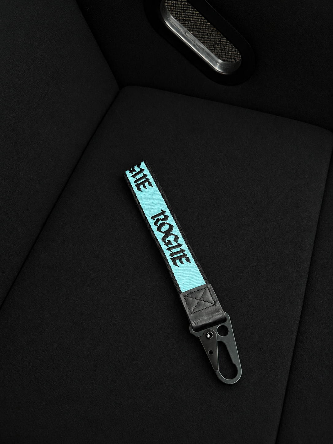 Blue wrist strap