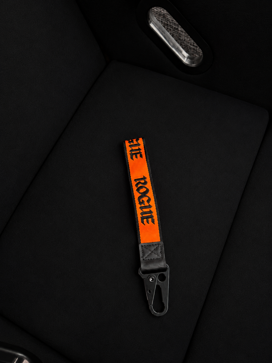 Orange wrist strap