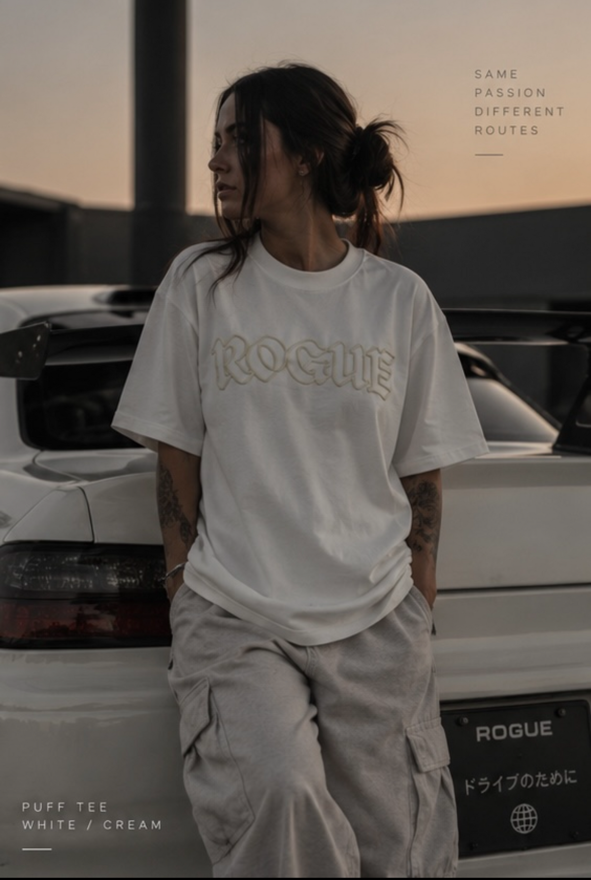The dimension tee - White/cream