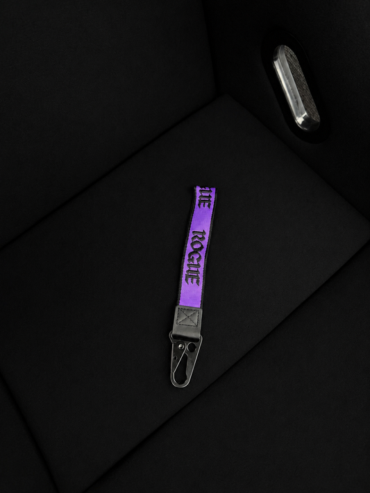 Purple wrist strap