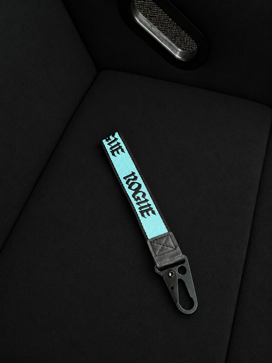 Blue wrist strap